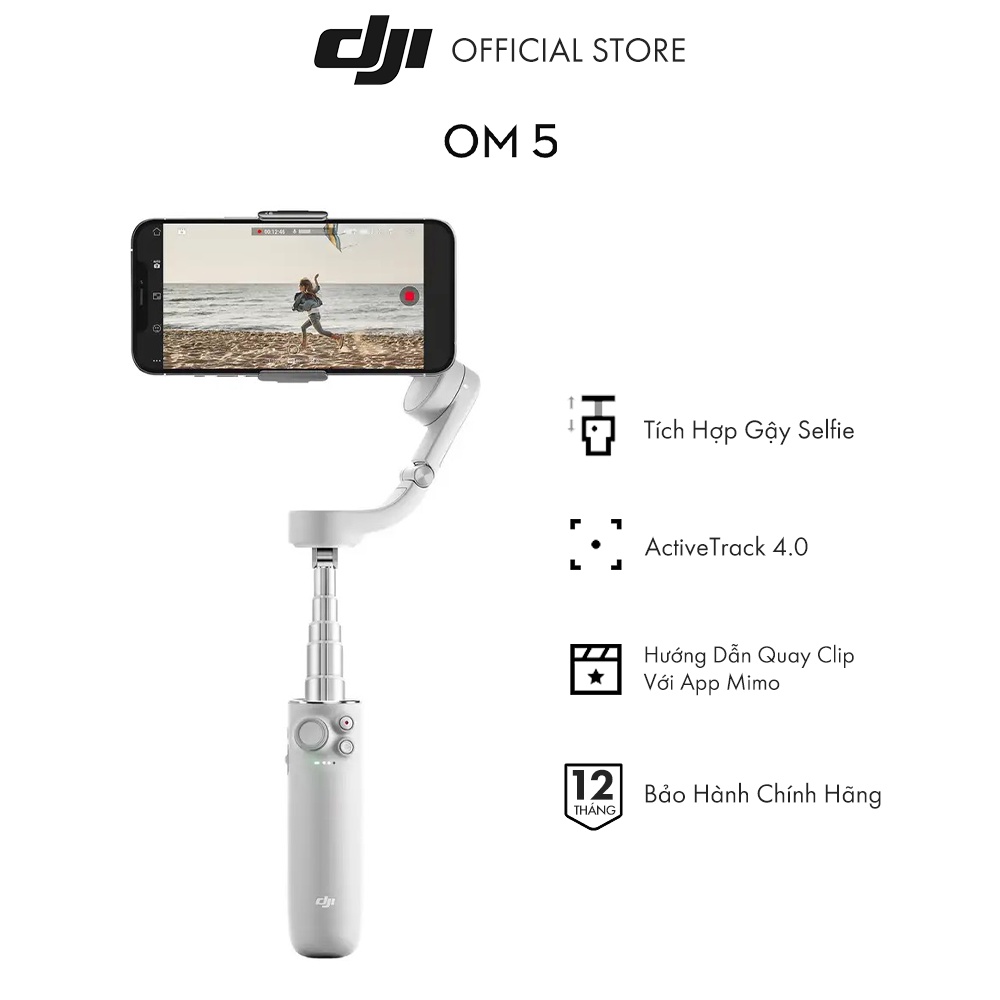DJI Osmo Mobile OM5 Tay cầm gimbal chống rung điện thoại Hàng chính hãng - Sản phẩm mới