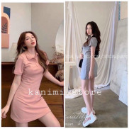 Đầm polo trơn nữ chất đẹp nhất ngành - Váy Polo cổ bẻ Ôm Body tay ngắn chất 100% cotton Kanimi