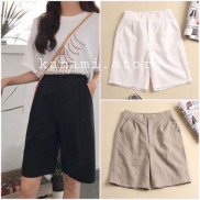 Quần ngố đũi Kanimi khoá thật - quần short đũi phong cách Ulzzang siêu hot