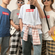 Áo thun Đốm in SUNDAY City Cycle áo cộc tay cổ tròn 7 ngày Unisex Hàn Quốc