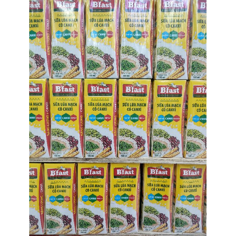 sữa uống từ mầm lúa mạch B'fast thùng 12 lốc 48 hộp
