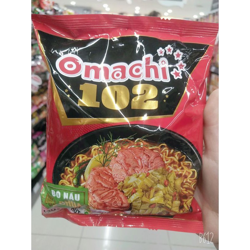 MÌ OMACHI 102 BÒ NẤU DƯA CHUA GÓI 120g rẻ vô địch