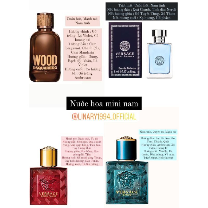 Nước hoa nam mini thơm siêu đỉnh SALE