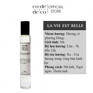 Tinh Dầu Nước Hoa Code Deco La Vie est Belle L'Éclat L'Eau de Toilette 12ml, Ngọt Ngào, Thơm Mát - Chai Dạng Lăn
