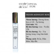 Tinh Dầu Nước Hoa Pháp Dạng Xịt Code Deco Tresor Midnight Rose 12ml, Bí Ẩn, Đằm Thắm, Chai Tiện Lợi, Nhỏ Gọn