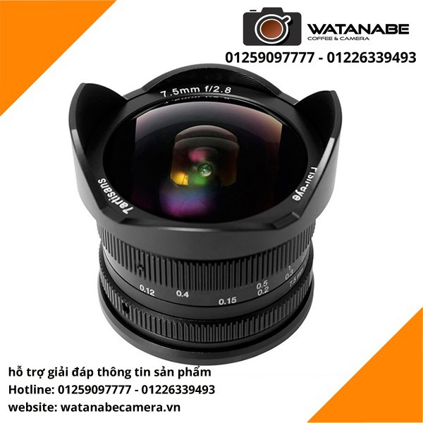 7artisans 7.5mm f/2.8 fisheye ngàm sony fuji fujifilm