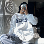 Áo Sweater Cổ Tròn In Họa Tiết Xinh Xắn Theo Phong Cách Hàn Quốc Dành Cho Nữ