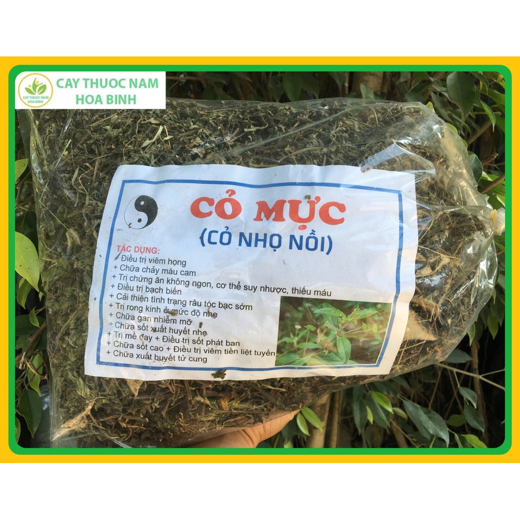 1kg cỏ mực nhọ nồi (cành lá khô, sạch, mới)
