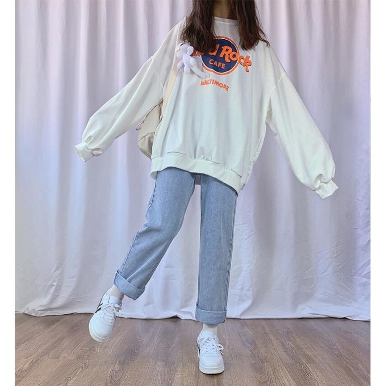 Quần jeans baggy nữ, jean bò ống suông, rộng style hàn Quốc hit hot 2021