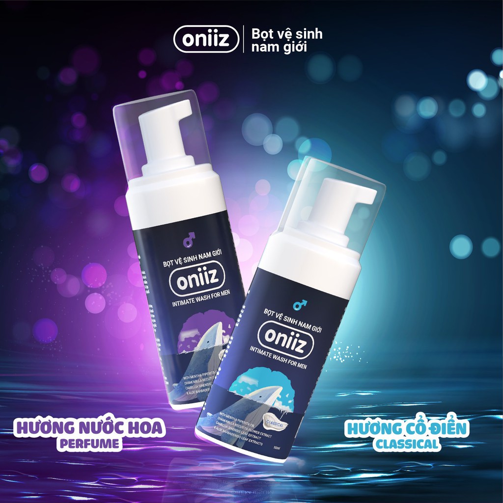 Bọt vệ sinh nam giới Oniiz - Dung dịch vệ sinh nam tạo bọt 100ml