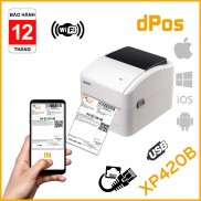 Máy in dPos XP420B in đơn hàng tem nhãn vận chuyển bằng điện thoại iphone Adroid máy t