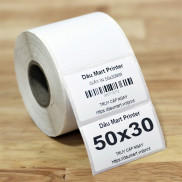 Cuộn 900 tem trà sữa 50x30 - Tem nhiệt in tem nhãn, in mã vạch, in tem phụ 50x30mm - 5x3cm