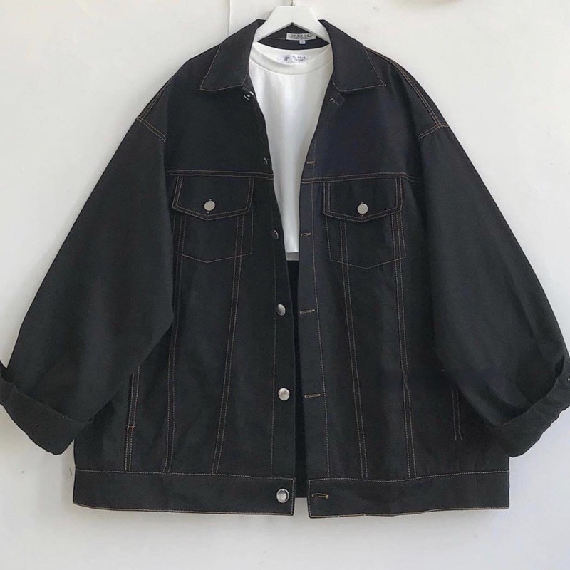 áo khoác jeans BESON ảnh thật unisex