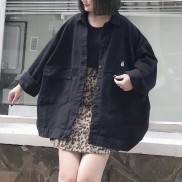 áo khoác kaki jeans Khoá ảnh thật unisex