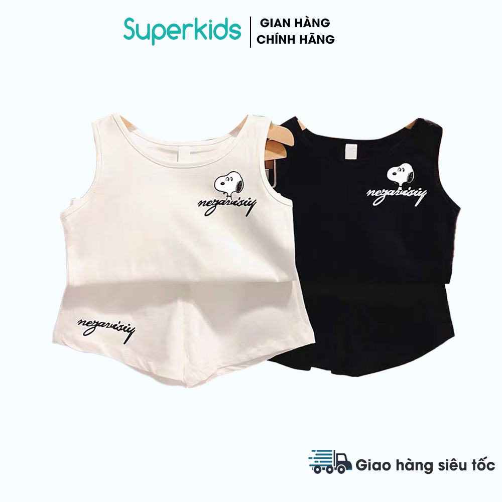 Bộ hè cho bé bộ chó Spoopy 3 màu 8-18kg QATE681