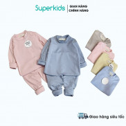 Bộ Minky Mom kẻ sọc nhung tăm cho bé 8-18kg QATE503, quần áo trẻ em