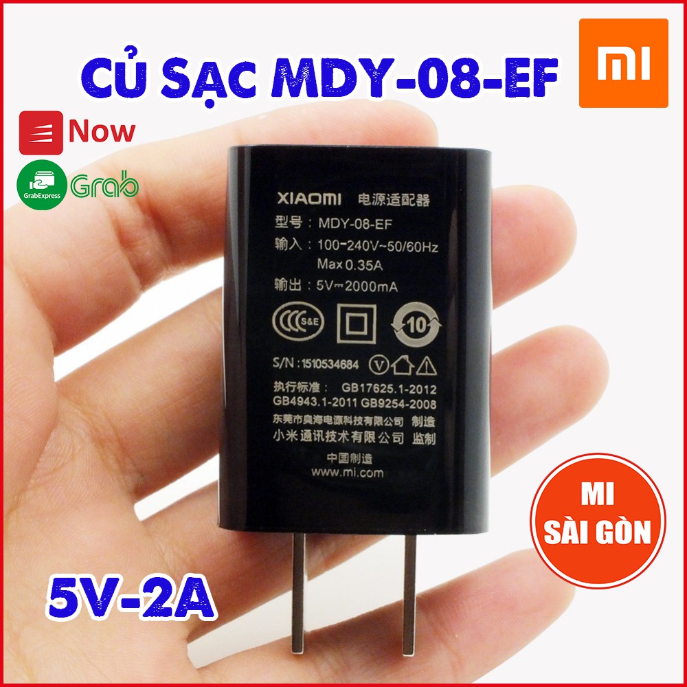 Củ sạc MDY-08-EF ( 5V-2A) (ĐEN)
