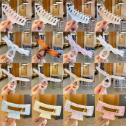 Kẹp Tóc Trong Suốt Cỡ Lớn Phong Cách Hàn Quốc Cho Nữ