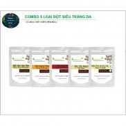 Bột đắp mặt siêu dưỡng da 500gr 5 loại : bột đậu đỏ, bột yến mạch, khoai tây, bột nghệ, cám gạo sữa
