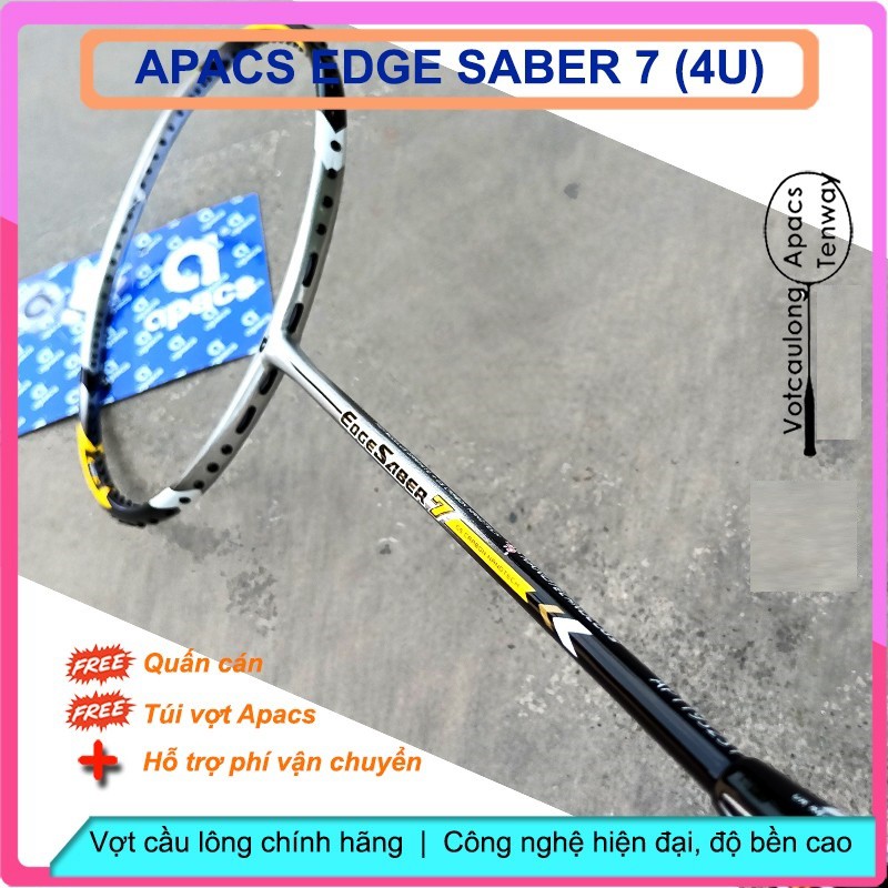 Vợt Cầu Lông Apacs Edge Saber 7 Chính Hãng ( Tặng bao vợt đôi + Quấn cán)