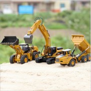 Mô hình xe công trình bằng hợp kim và nhựa đồ chơi trẻ em tỉ lệ 1:50