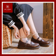 (CÓ SẴN) Giày ulzzang oxford vintage thời trang đơn giản màu đen/nâu cá tính năng động cute xinh đẹp bền rẻ