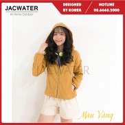 Áo khoác gió nữ 2 lớp mỏng chống nắng nước, vải gân gạo thông thoáng JACWATER V321