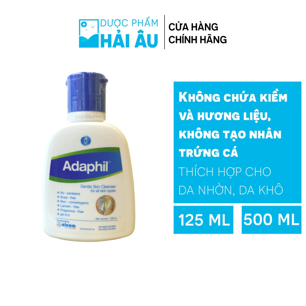 Sữa Rửa Mặt Và Toàn Thân Da Dầu Mụn Gamma Adaphil Skin Cleanser 125ml