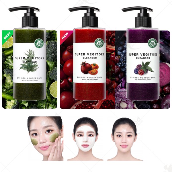 Sữa rửa mặt thải độc rau củ Super Vegitoks Cleanser