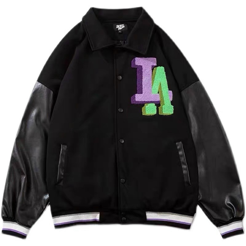 Áo Bomber Tay Da LA