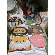 thảm chân 3D hình thú siêu cute