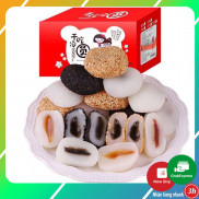 Bánh mochi tròn đài loan mix 4 vị hai cô gái gói 500gr - 1kg tiện dụng