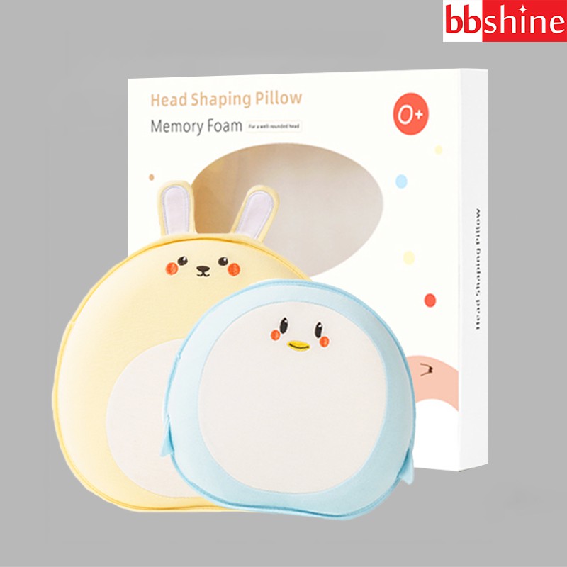 Gối cao su non cho bé, Gối chống méo đầu cho bé sơ sinh mẫu mới an toàn cho sự phát triển của bé BBShine –  SS017