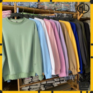 Áo Sweater Trơn Basic Nam Nữ nhiều màu phong cách trẻ trung năng động MAYLANSTORE