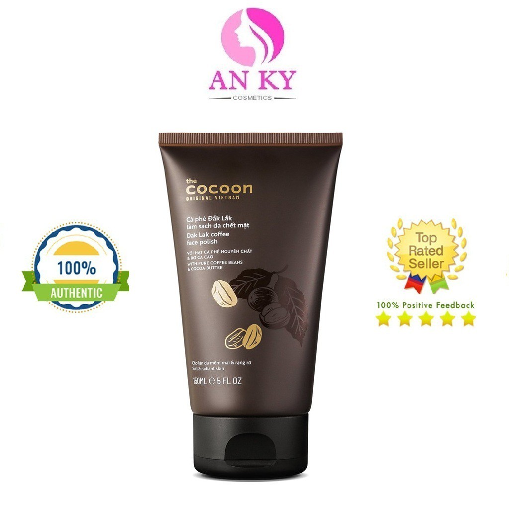 Cà Phê Đắk Lắk Làm Sạch Da Chết Mặt Cocoon 150ML