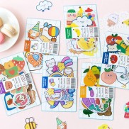 Set 20 Tấm Hình Dán Trang Trí Dễ Thương Nhãn Dán Hàn Quốc
