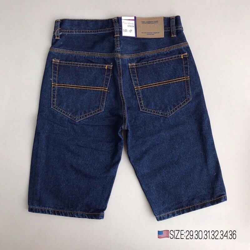 Quần short Jean Nam chất vải Jean cotton form chuẩn đẹp, 03 màu cơ bản - có size Bự Jean031
