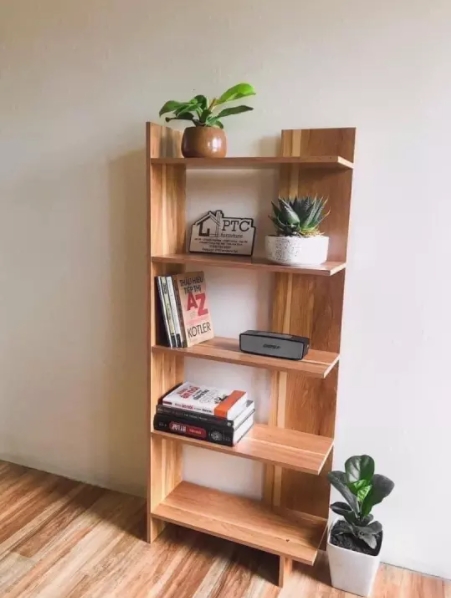 Kệ Sách Gỗ 5 Tầng - Kệ gỗ góc tường - Gỗ MDF
