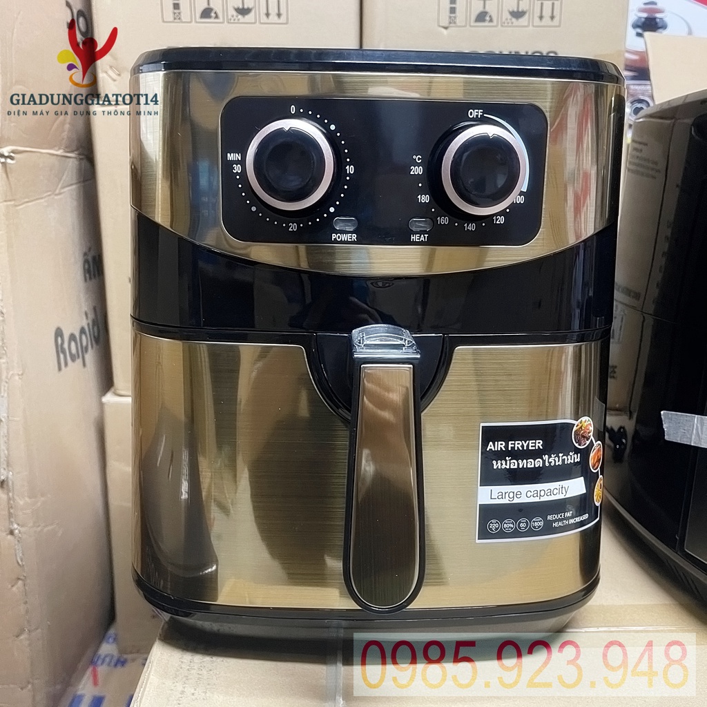 Nồi Chiên Không Dầu Sharp Thái Lan KS92 9.2 Lít (New T8/2021) -3 màu Đỏ, Bạc, Vàng - Dung Tích Siêu Lớn, Bảo Hành 12Vàng