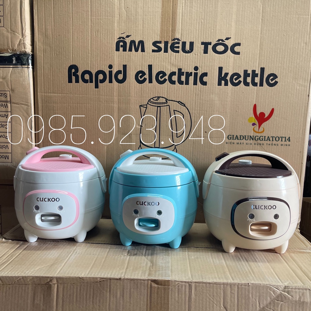 Nồi Cơm Điện mini CUCKOO CR387/JIPLAI -  Dung tích 1L, 1L8 kiểu dáng Con Lợn Siêu Đáng Yêu, BH 12 tháng