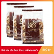Hạt hỗn hợp mixed 5 loại hạt óc chó hạt dẻ cười macca bí xanh hạnh nhân Mourad's Úc 453 g