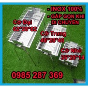  BẾP NƯỚNG THAN HOA thay đổi chiều cao, INOX toàn phần 100%
