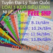 Xốp dán tường 3D Giả gạch - Khổ Lớn 70*77cm loại 1 siêu dính