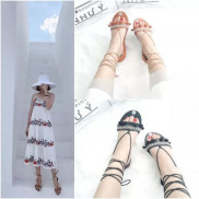 Sandal cột dây thổ cẩm
