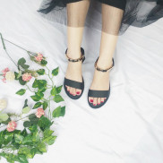 Sandal nữ đi học - FreeShip - Sandal nữ đi học quai hậu, đế nhựa PU, cao 2p, mang đi làm, đi học, đi chơi - TBHOT