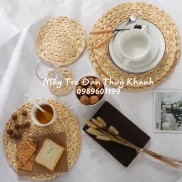 Lót ly cói lót nồi bèo lót cói lót lục bình decor chụp ảnh