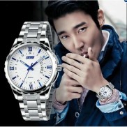 Đồng hồ thời trang nam SKMEI 9069 Sk1 mặt tròn dây kim loại kèm lịch ngày cực hot