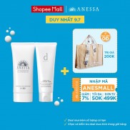 Bộ sản phẩm chống nắng Anessa dưỡng trắng và sữa rửa mặt dành cho da nhạy cảm dprogram