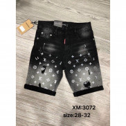 (ảnh+video) Quần short jean nam cao cấp quần bò thêu chuẩn đẹp chất lượng như hình phong cách mới