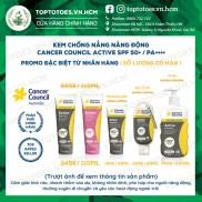 Kem chống nắng Năng động Cancer Council Active SPF 50+/ PA ++++